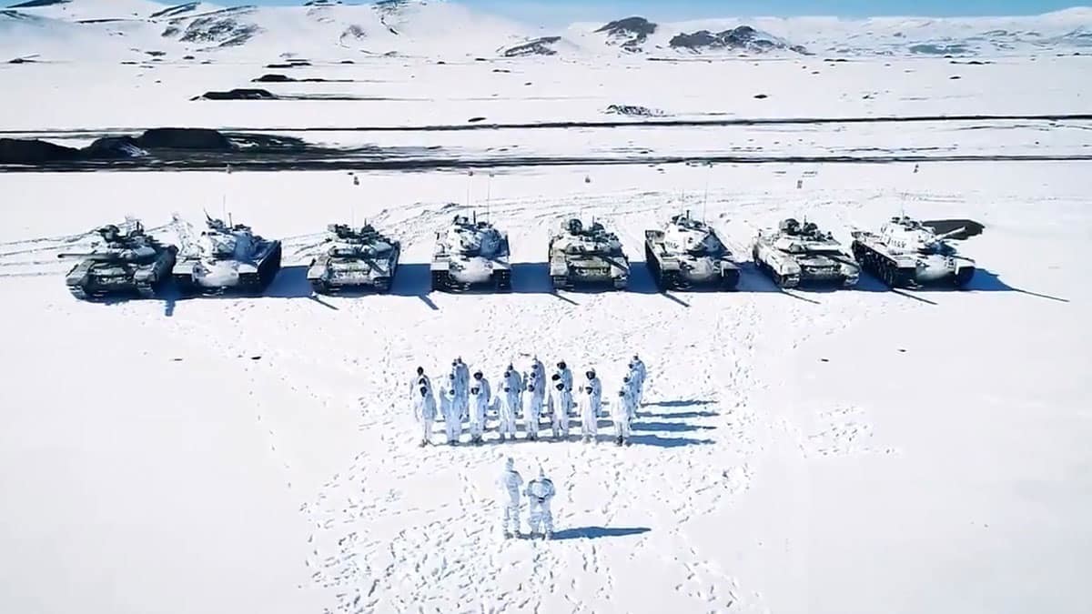 MSB Kış-2021 Tatbikatı'ndan görüntü paylaştı