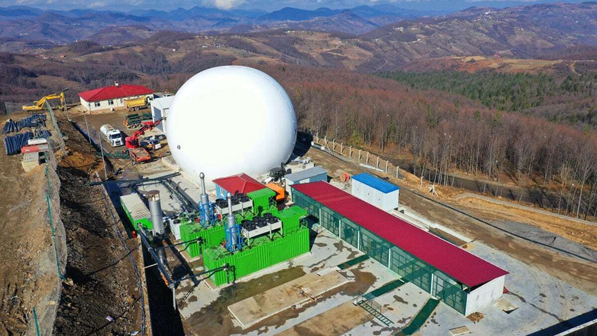 250 ton evsel atık ile elektrik enerjisi