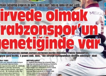 Trabzonspor'da galibiyet coşkusu manşetlere taşındı