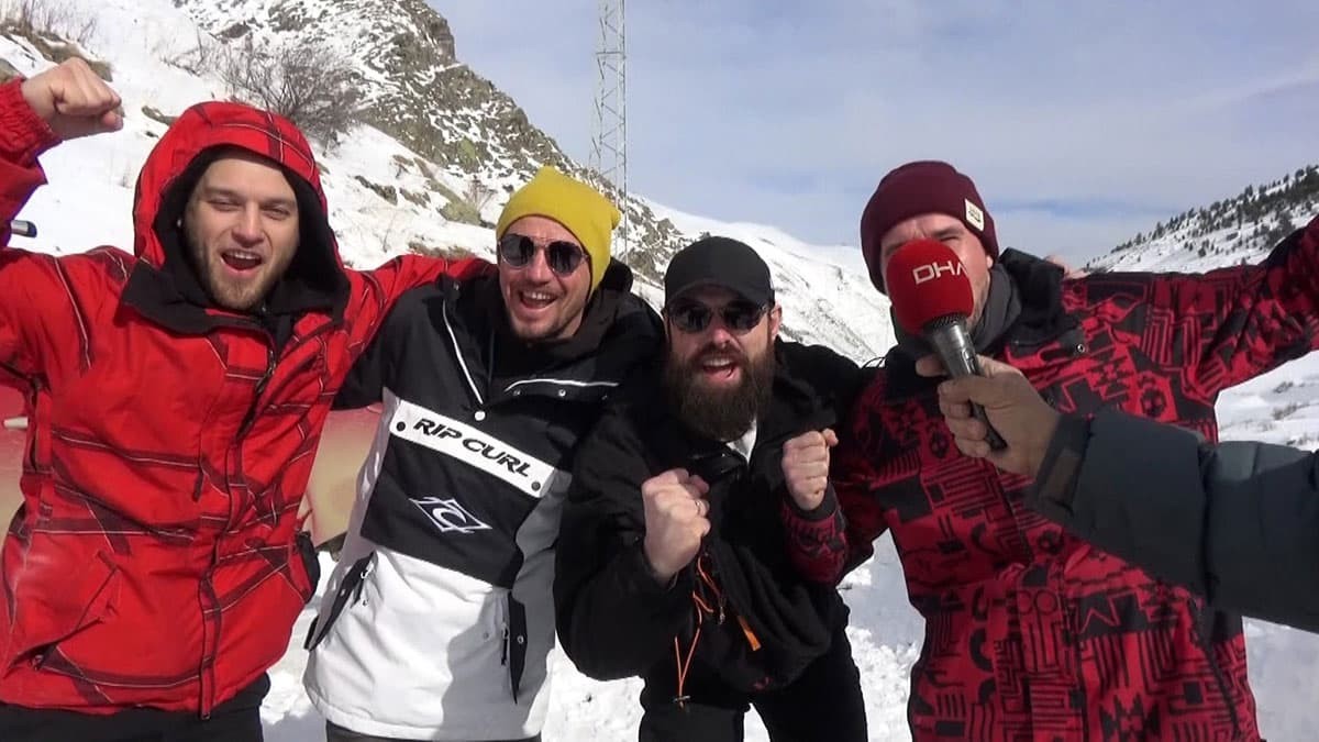 Turistlerin kayak için yeni gözdesi Yusufeli oldu