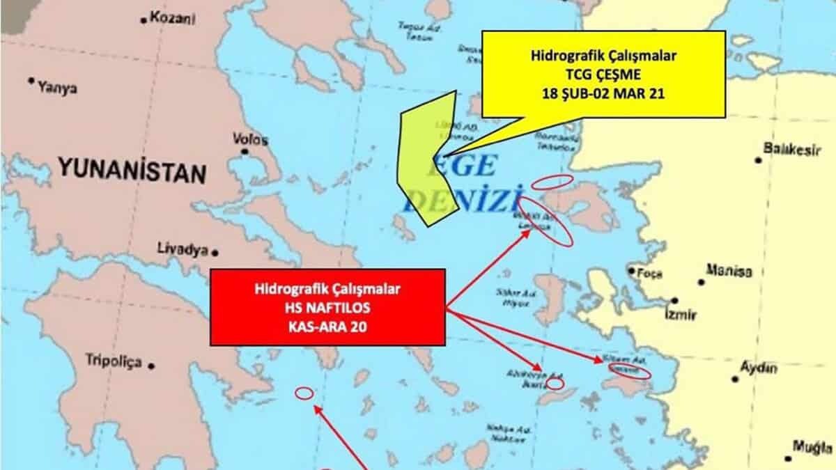 Ege'de gerginliği tırmandıran faaliyetler devam ediyor