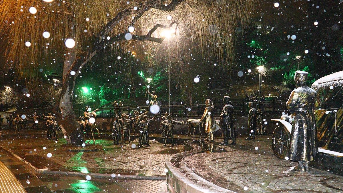 Ankara'da yoğun kar yağışı