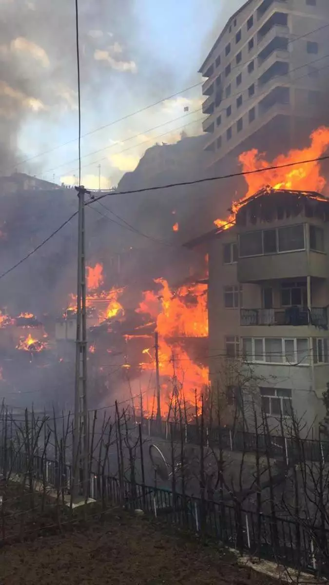 Artvin'de köyde yangın; yangın 50 eve sıçradı