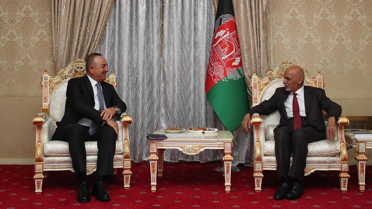 Çavuşoğlu Afganistan Cumhurbaşkanı ile görüştü