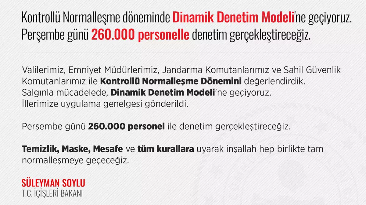 Dinamik denetim modeli'ne geçiyoruz