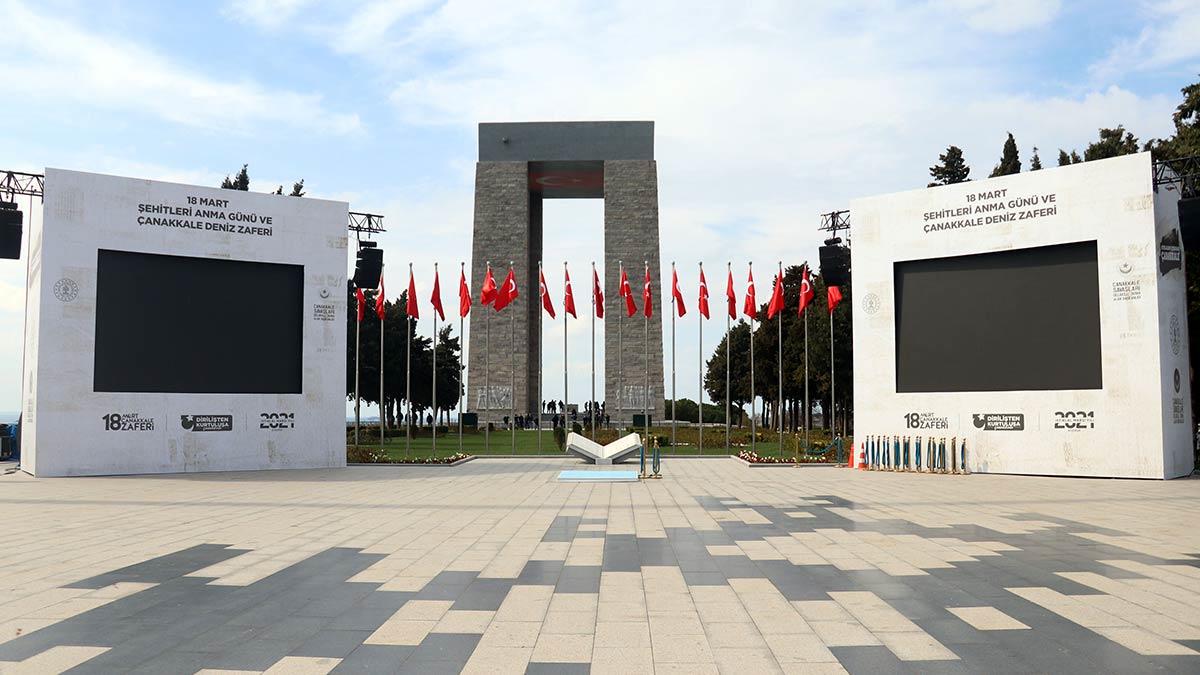 Şehitler Abidesi'nde hazırlıklar tamamlandı