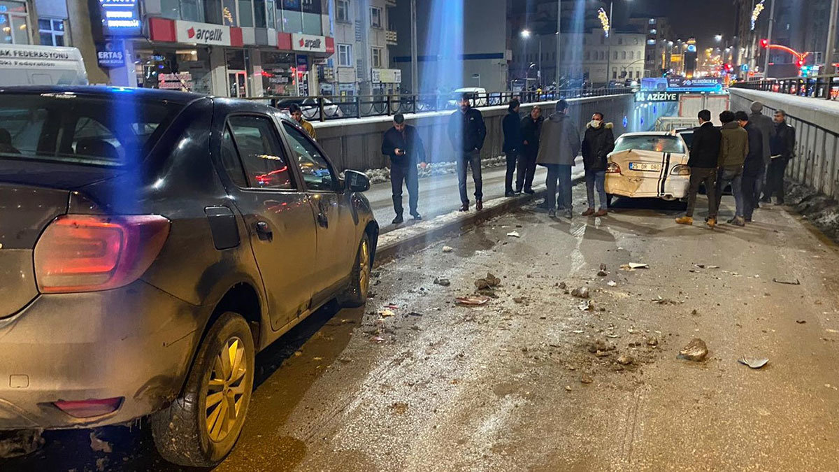 9 aracın karıştığı zincirleme kaza