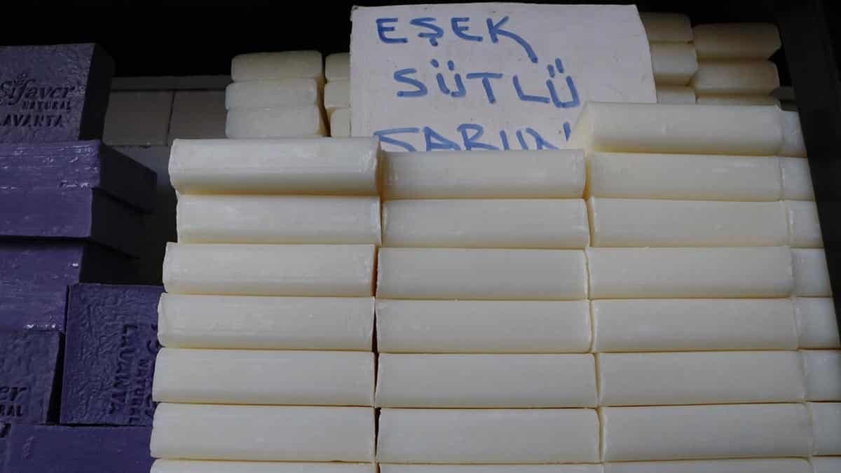Eşek ve keçi sütünden yapılan sabunlara ilgi