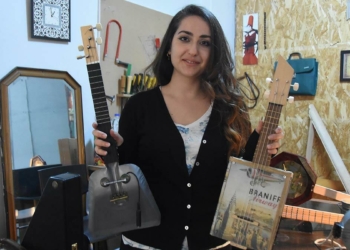 Geri dönüşüme giden atıklardan müzik aleti