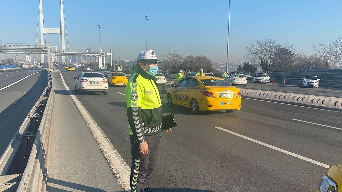 15 Temmuz Şehitler Köprüsü'nde denetim