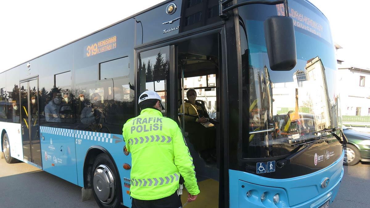 Kadıköy'de toplu taşıma araçlarına denetim