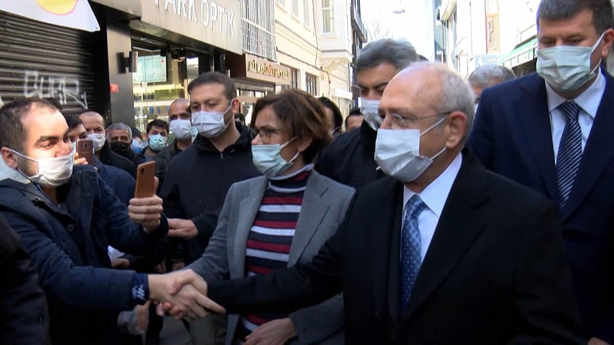 Kılıçdaroğlu Kadıköy'de esnafı ziyaret etti