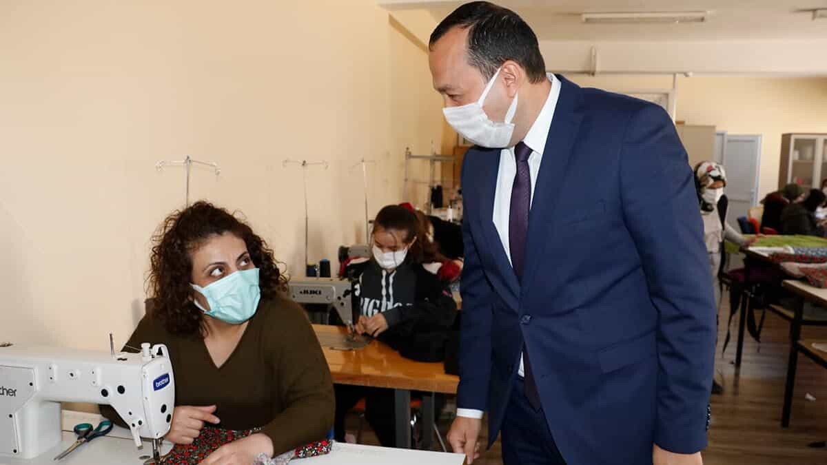 18 bin kadın çeşitli alanlarda meslek edindi