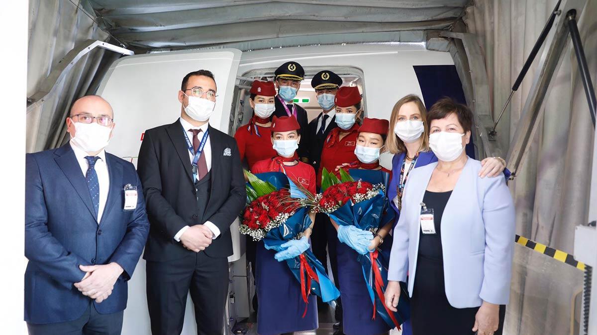 Sabiha Gökçen'den Kazakistan uçuşları başladı