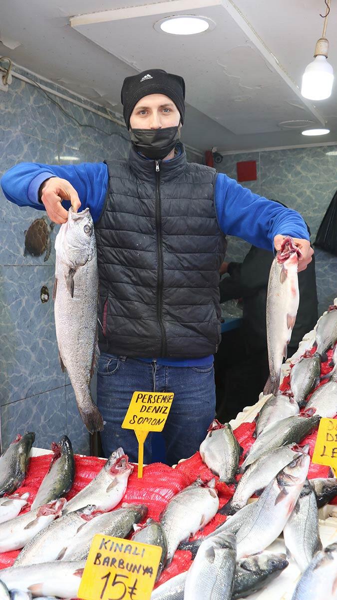 En çok somon levrek ve çupra alıcı buluyor