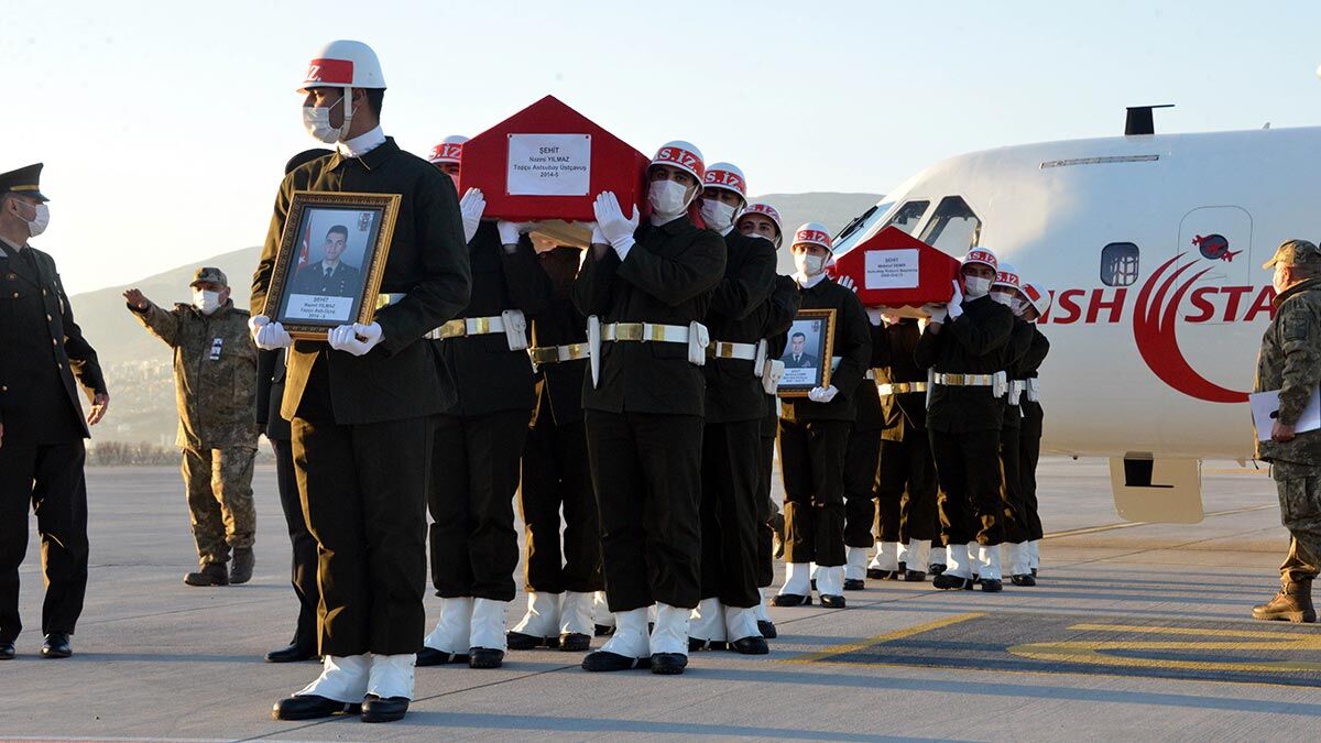 Şehitlerin cenazeleri Kahramanmaraş'a getirildi