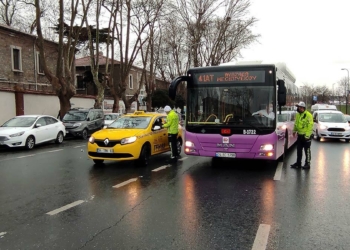 Şişli'de toplu ulaşım araçları denetlendi