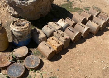 PKK/YPG'ye ait 693 kilo patlayıcı ele geçirildi