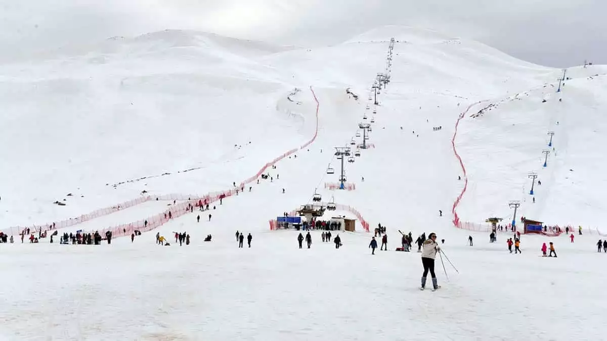 Hesarek kayak merkezi'ni 20 bin kişi ziyaret etti