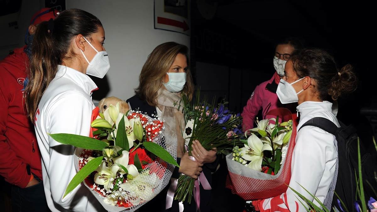 Yelken sporcularına coşkulu karşılama