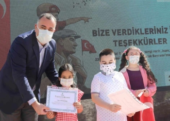 Resim yarışması ödül töreni şenliğe dönüştü