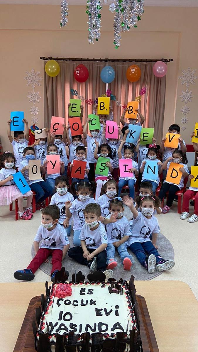 Es Çocuk Evi'nde miniklerin 10. yıl heyecanı