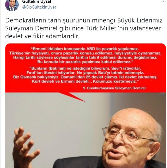 Gültekin Uysal, "ABD Başkanı Biden'ın soykırım açıklamasına ülkeyi yönetenler dehşet dengesini kuracak bir cevap vermeli!” dedi.
