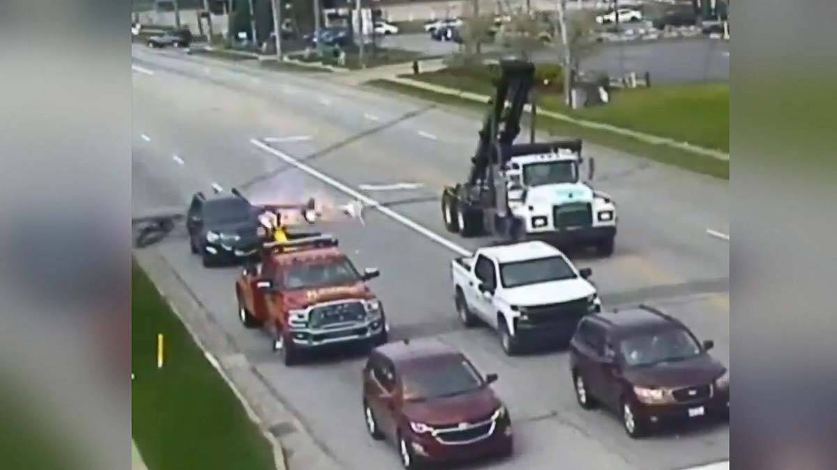 ABD'de ölüme davetiye çıkaran anlar kamerada!