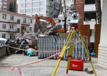 Açelya Apartmanı'ndaki çökme lazer tarayıcılarla tespit edildi