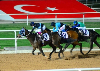 Safkan İngiliz atları Akdeniz Derbisi'nde pistte