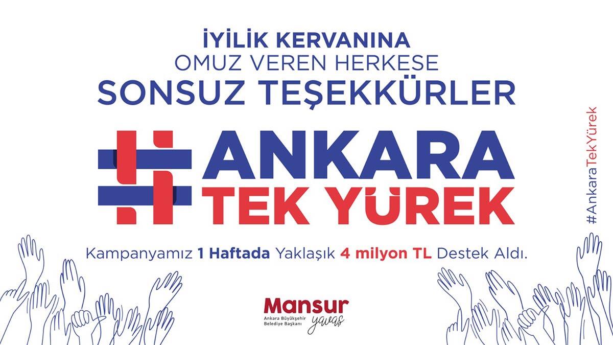 6 Milyon Tek Yürek kampanyasına büyük ilgi