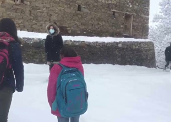 Bahçesaray'da yüz yüze eğitime kar tatili