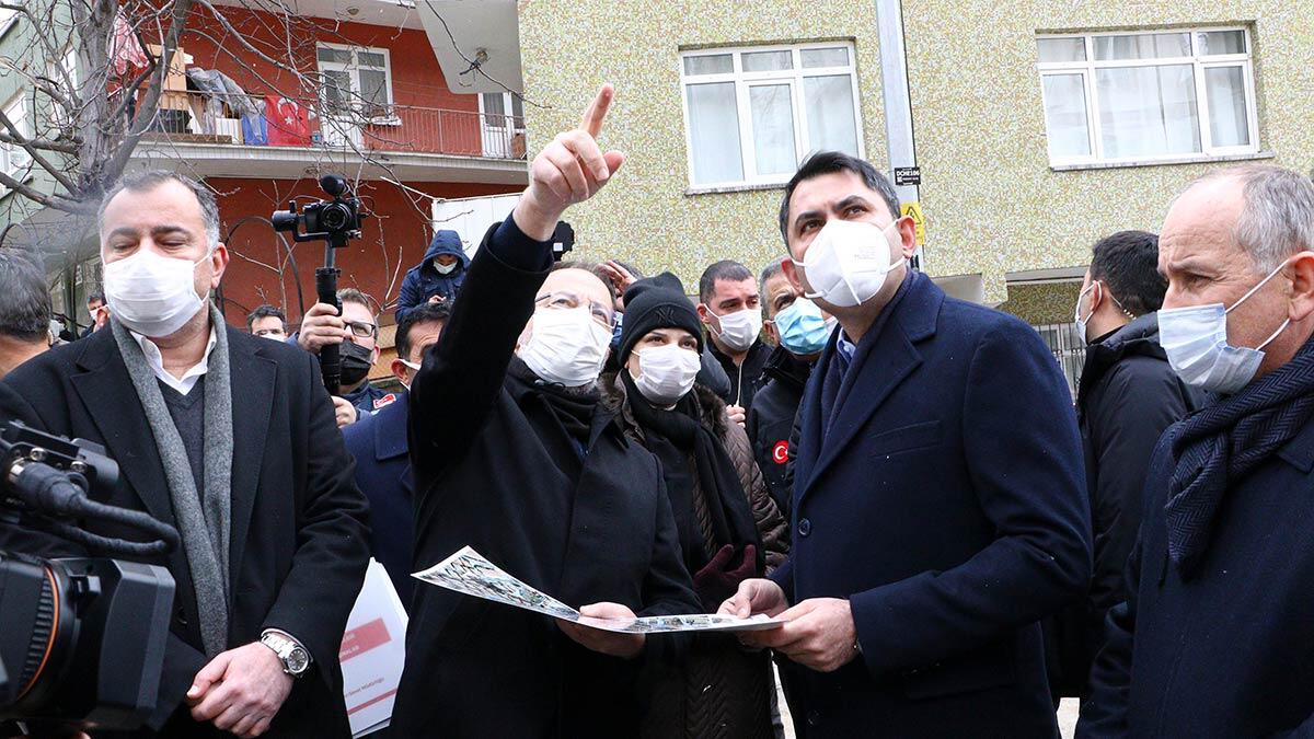 Açelya Apartmanı ve etrafındaki apartmanlar risk altında