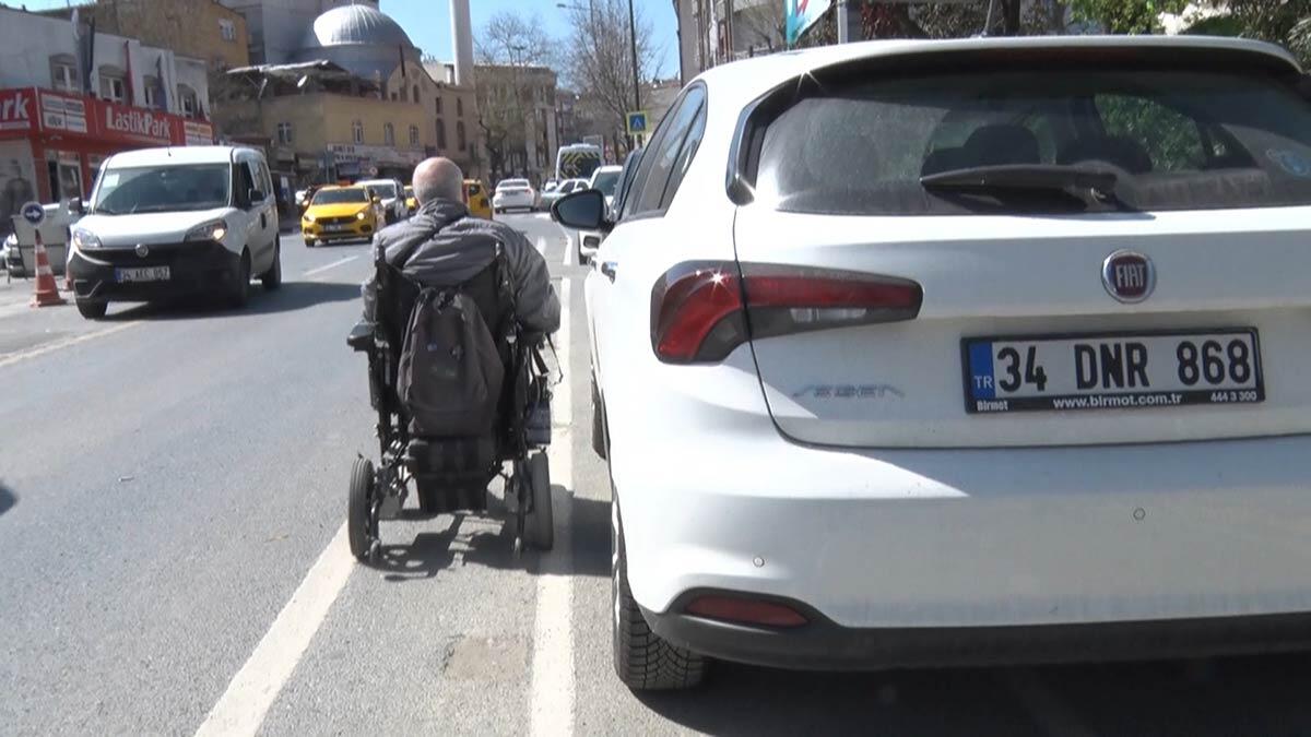 Bisiklet yolları işgal edildi