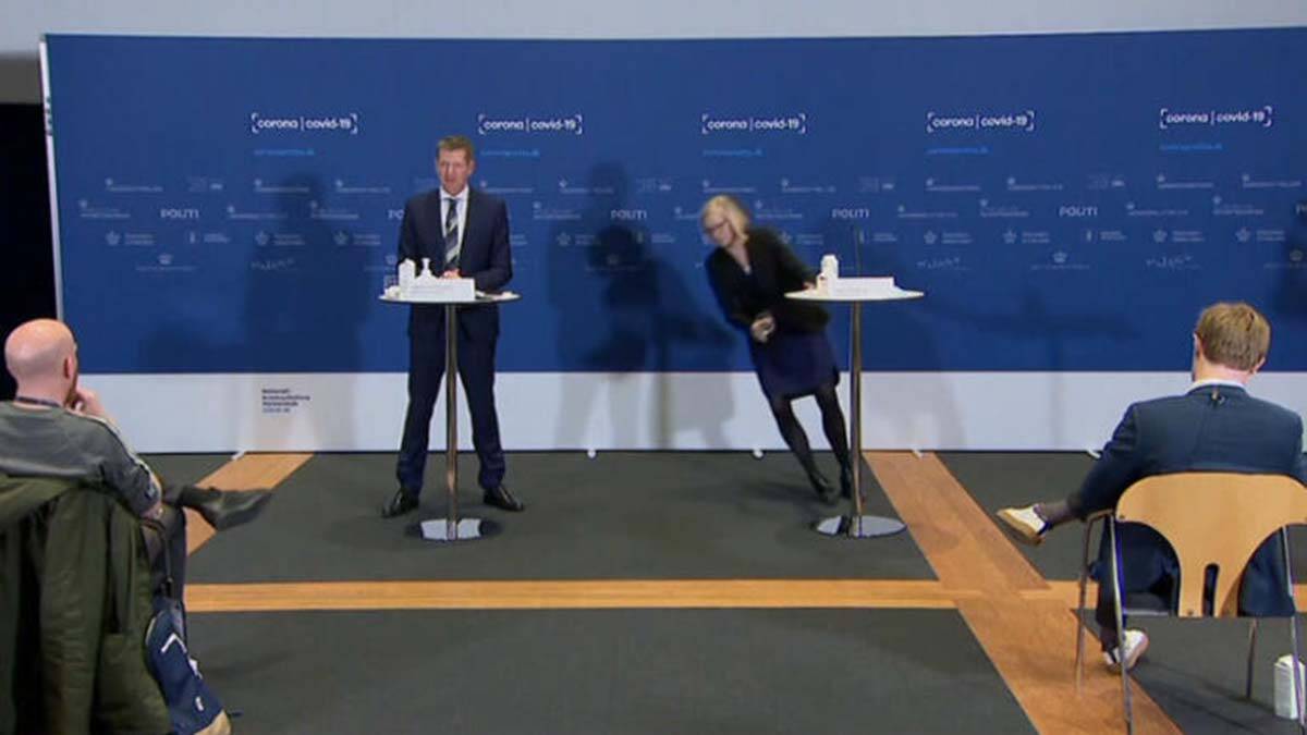 Tanja Erichsen basın toplantısında bayıldı