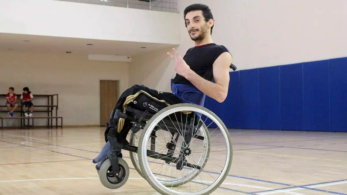 Tekerlekli sandalye dans 4'üncüsünün yarış heyecanı