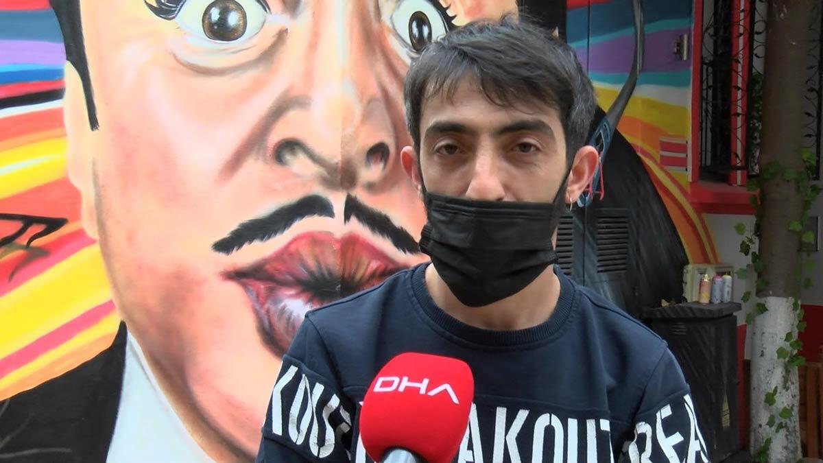 Çocukluk ve gençlik dönemini İzmir'de geçiren ünlü piyanist, gitarist ve sinema oyuncusu Dario Moreno'nun portresi, doğumunun 100'üncü yılında evinin bulunduğu yerin karşısına resmedildi.