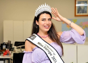 Duygu Çakmak Miss Europe 2021 üçüncüsü oldu