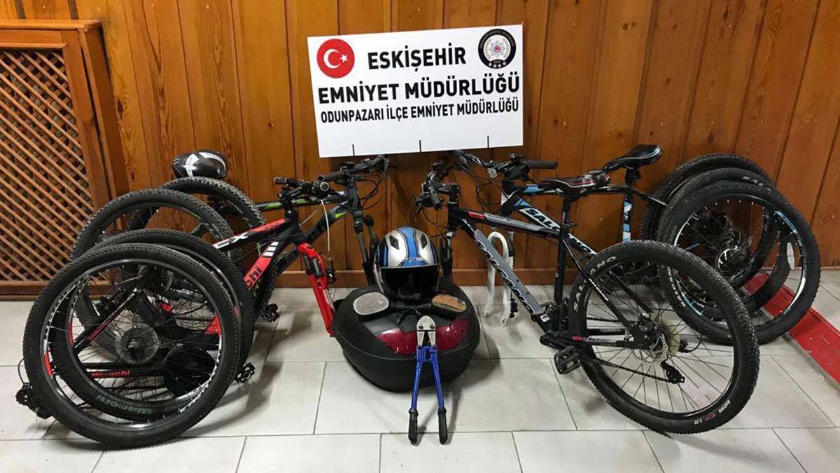 Eskişehir'de bisiklet çalan 10 şüpheli yakalandı