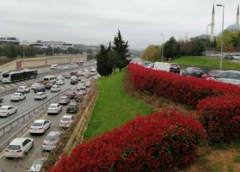 İstanbul'da köprü trafiği