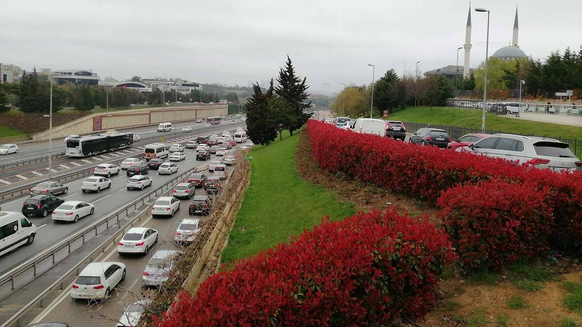 İstanbul'da köprü trafiği