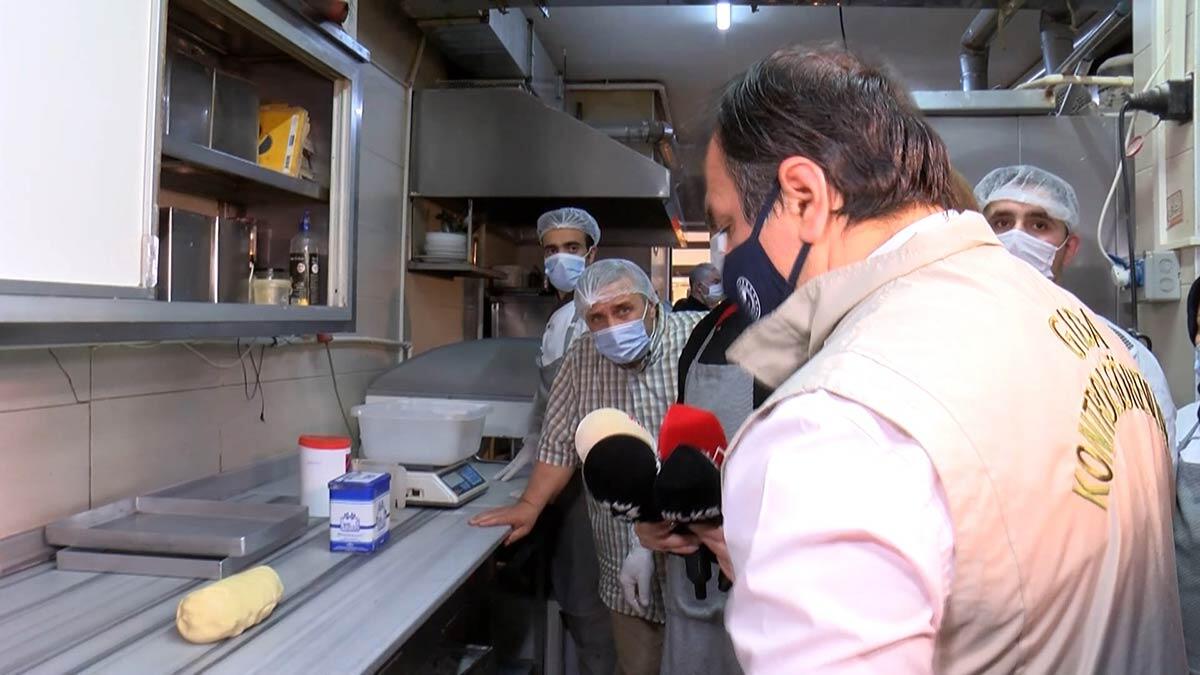 İstanbul'da ramazan öncesi fırın denetimi gerçekleştirildi denetimlerde hijyen kurallarına uymayan fırın sahibine uyarıda bunuldu.