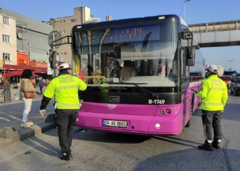 Kağıthane'de toplu ulaşım araçlarında denetim