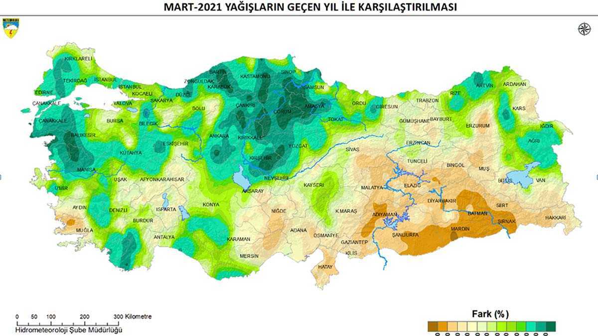 Mart ayında yağış bereketi