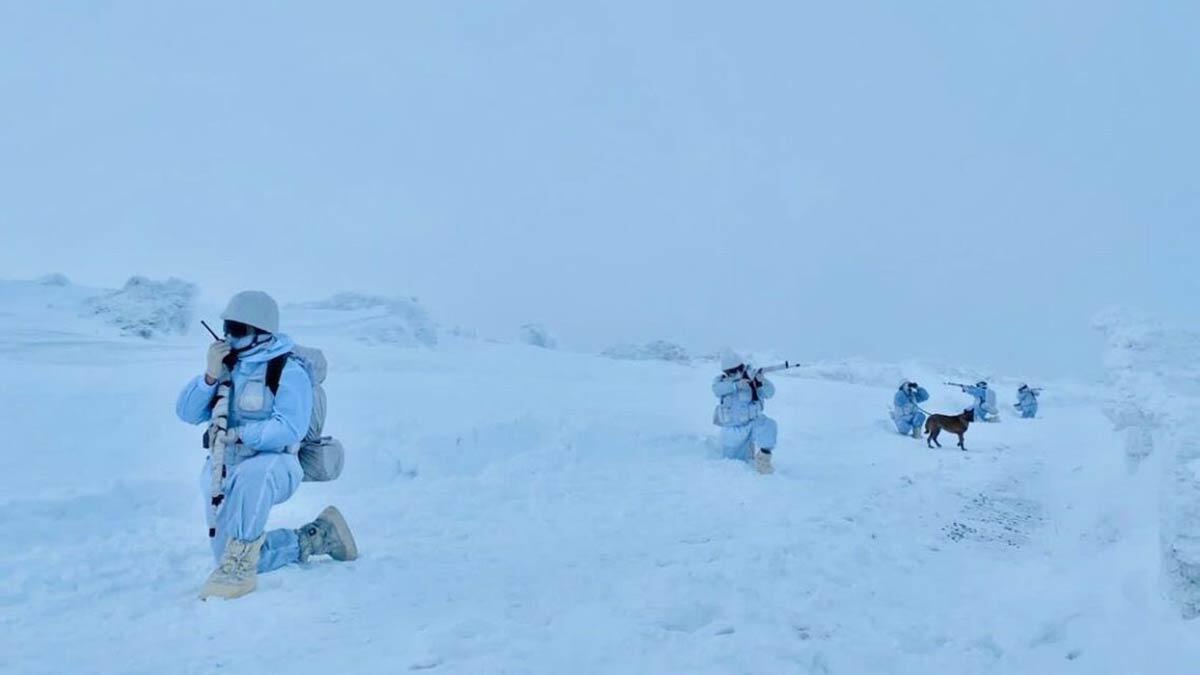 Ağrı'da zorlu kış şartlarında keşif
