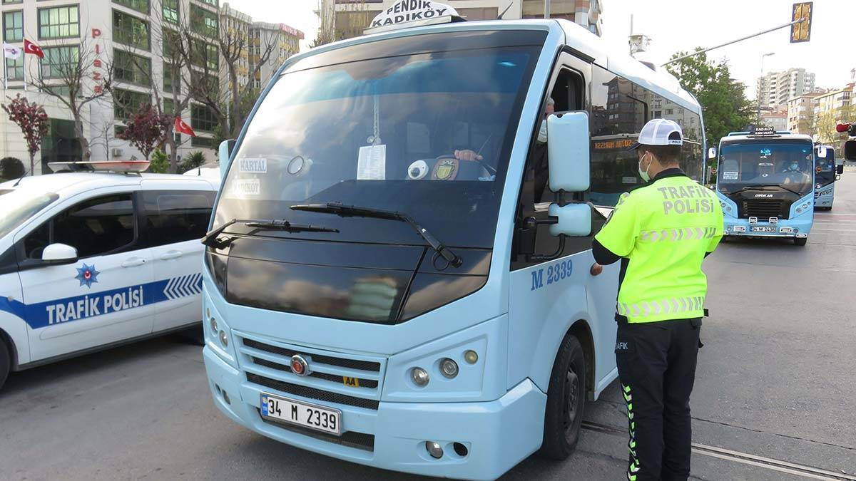 Toplu taşıma araçlarında koronavirüs denetimi