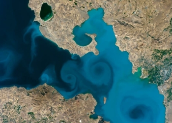 Van Gölü'nün uzaydan fotoğrafı birinci oldu