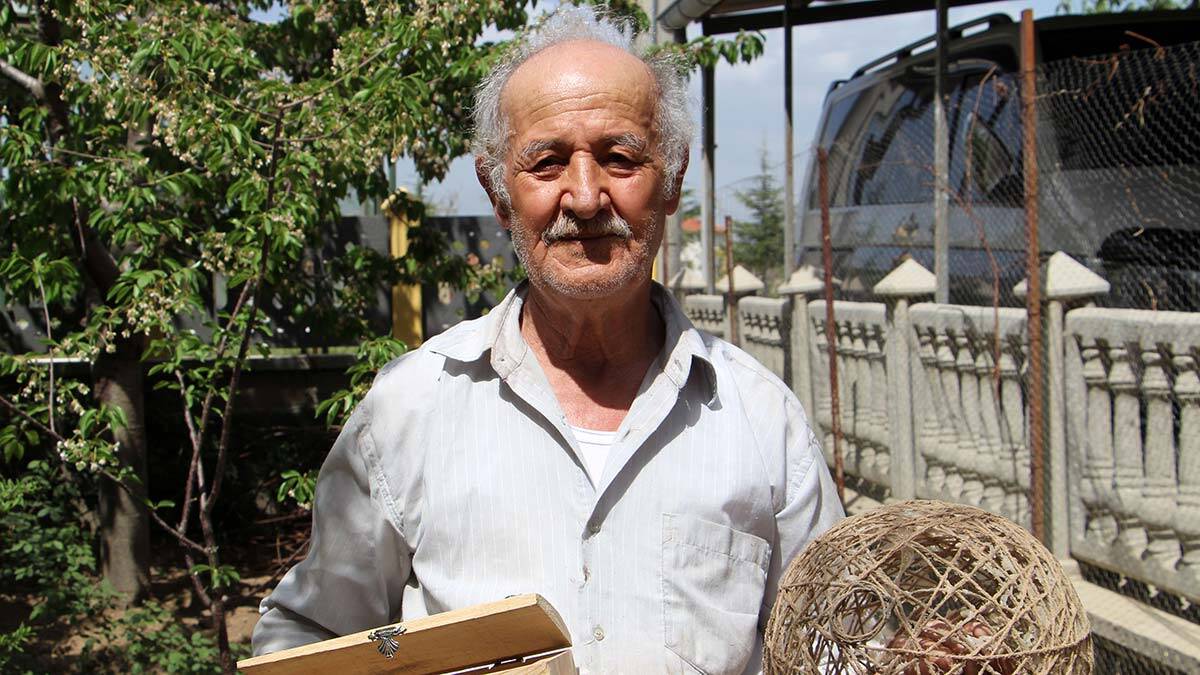 36 yıldır ağaç tomruklarına hayat veriyor