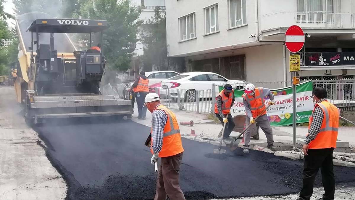 Çankaya Belediyesi asfalt sezonuna hızlı başladı