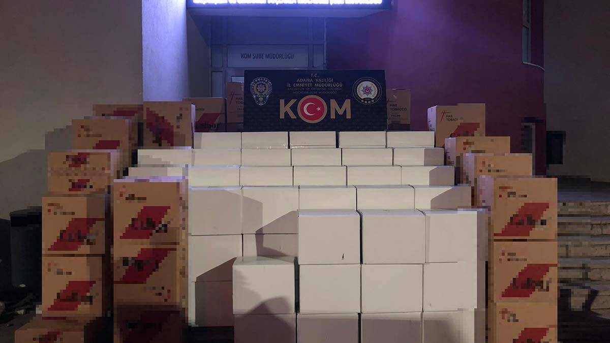 5.5 milyon gümrük kaçağı makaron ele geçirildi